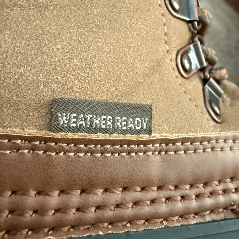 JBU Calgary Weather Ready Faux Fur Lined Duck Boots‎ Women's Sz 7 Tan Black Snow